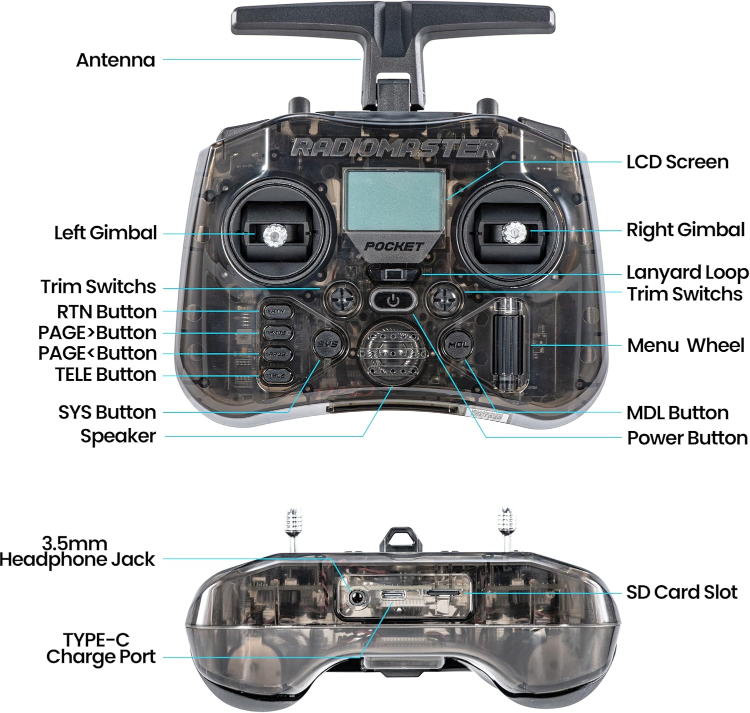 RadioMaster POCKET P16 2.4G Fu – Controller Analog Stick Bewertung und Preis
