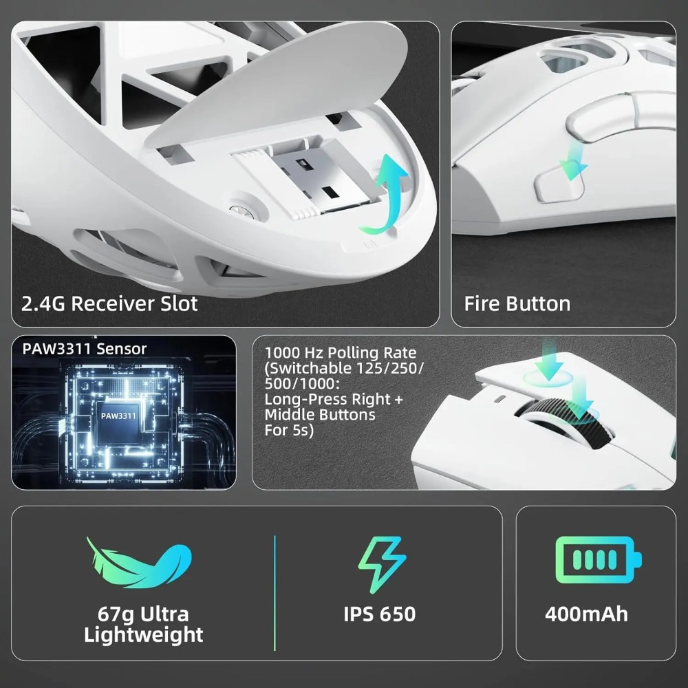 AULA SC620 Gaming-Maus Kabelge – Esports Gaming Mouse Weight Adjustable Bewertung und Preis