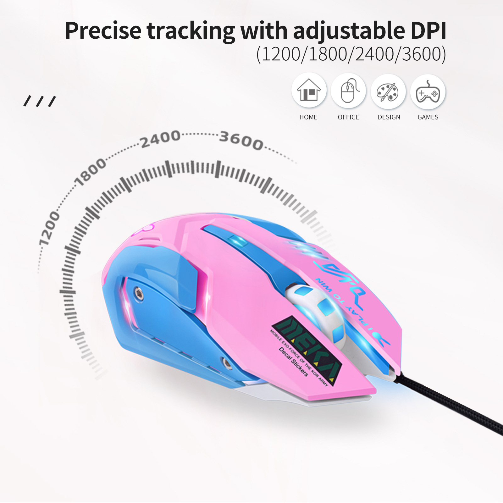 Farbenfrohe Leuchtende Geräusc – Esports Gaming Mouse Weight Adjustable Bewertung und Preis